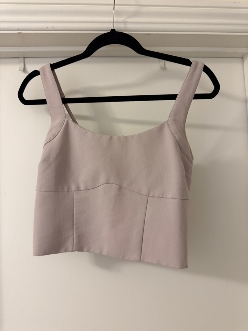 Abercrombie & Fitch Mauve Cropped Square-Neck Tank